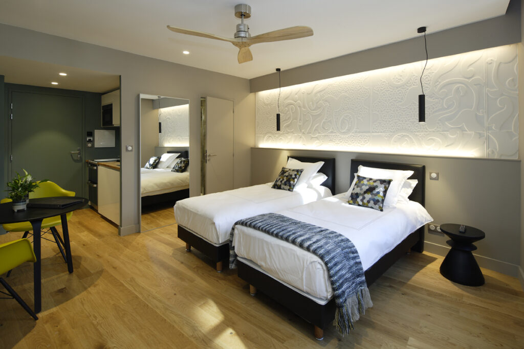 Studio avec lits jumeaux, 2-3 personnes